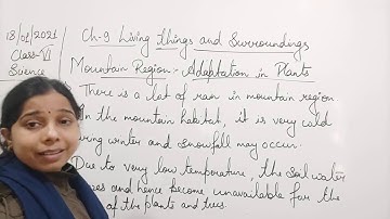 Class VI Science 18 01 2021 by Ms Mridulata Upadhyay Chapter 9 Living things and their surroundings