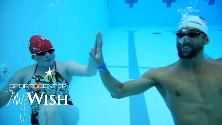 Michael Phelps Helps Make A Splash | My Wish | ESP...