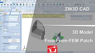 ZW3D คู่มือ สอนการใช้งาน CAD - Basic Face - FEM Patch