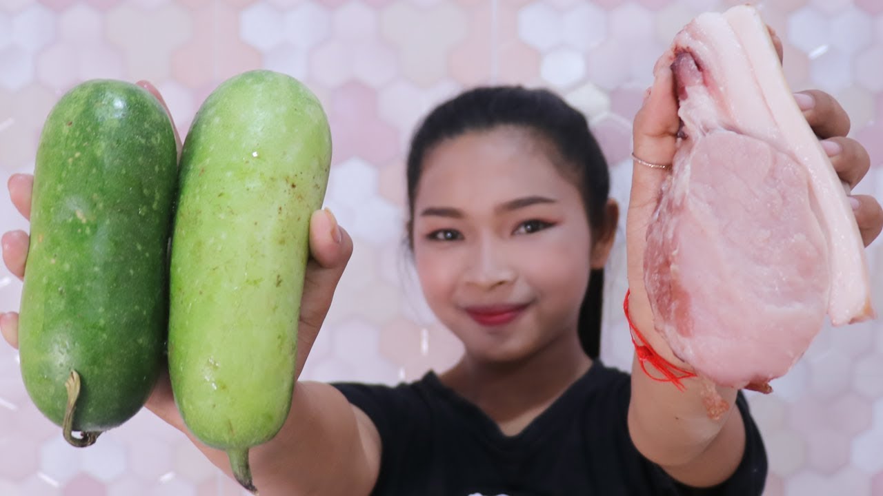 ASMR Cooking Wax Gourd Pack Pork Delicious Cook Recipe Eating Food