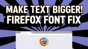 🔍 How to Increase Font Size in Firefox (No Extension Needed)