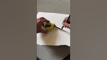 How to draw a circle with a tape measure#viralshort