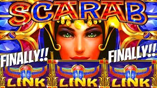 FINALLY LETS GET LINKY ? $5.00 BETS ON SCARAB LINK CLEORA Slot Machine (IGT)