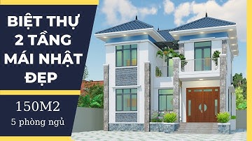 Mẫu Nhà 2 Tầng Mái Nhật Đẹp 2021 tại Thái Bình | Biệt Thự 2 Tầng Mái Nhật | Nhà 2 Tầng Mái Nhật Đẹp