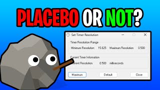 Does Timer Resolution Actually Work?