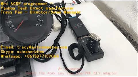 Yanhua Mini ACDP program MQB key via OBD!!