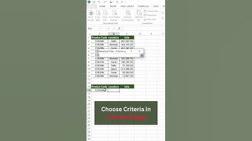Advanced Filter... #excelformula #exceltech #excellookup #corpoexcel