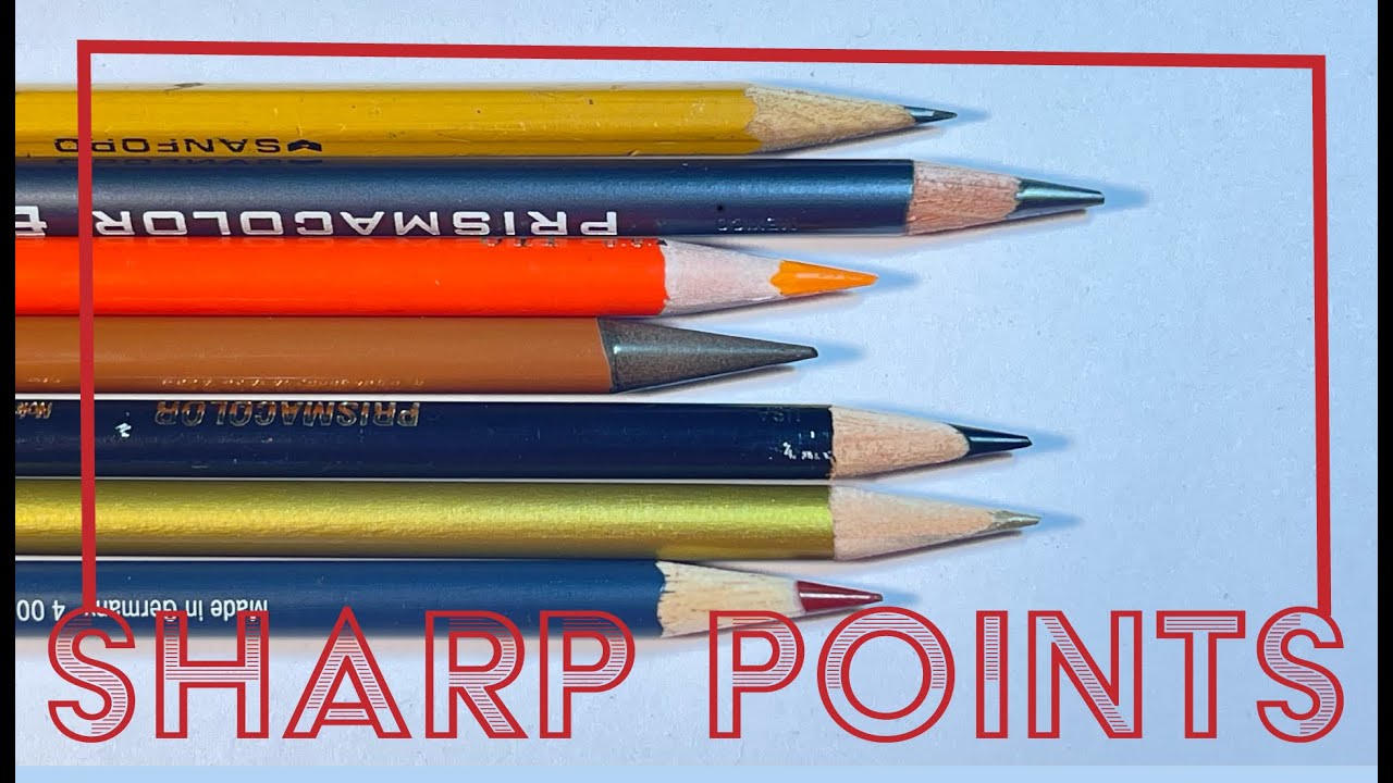 Create sharp points with a two step pencil sharpener - YouTube