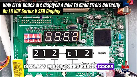 LG VRF Multi V5 Training Course | Part 13| How To Read / Troubleshoot Error Codes on LG SSD Display