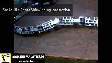 Snake Robot Sidewinding locomotion