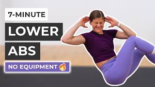 7-Minute Lower Abs Workout (No Repeat, No Equipment) by nourishmovelove 45,935 views 4 months ago 8 minutes, 44 seconds