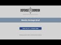 Weekly Strategic Brief | Week 10 (2026) | Iran War Expands, Maritime Pressure & Hybrid Threats Rise