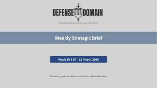 Weekly Strategic Brief | Week 10 (2026) | Iran War Expands, Maritime Pressure & Hybrid Threats Rise