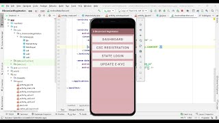 E Shram Card Registration App in Android Studio screenshot 1