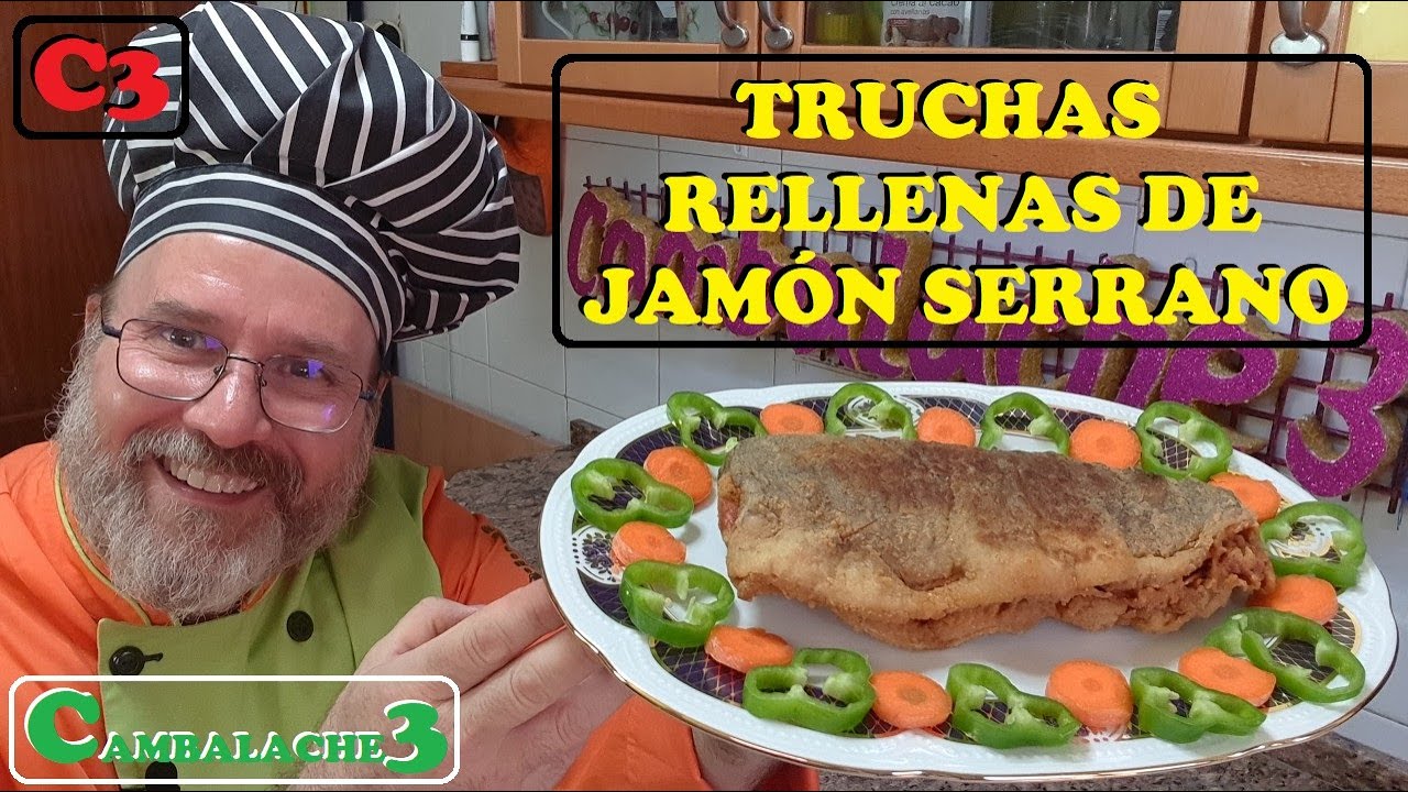 TRUCHAS RELLENAS CON JAMÓN SERRANO CRUNCH, CRUNCH
