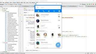 Facebook Messenger UI-UX Design In JavaFX screenshot 2