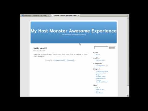 hostmonster Web Hosting Review and Tour (2/2)
