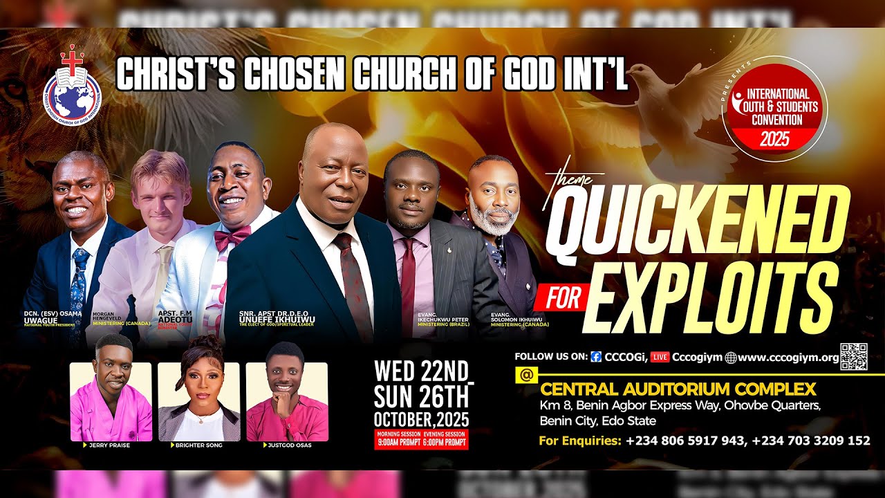 NATIONAL YOUTH & STUDENT CONVENTION 2025 || THURSDAY 23RD OCTOBER 2025