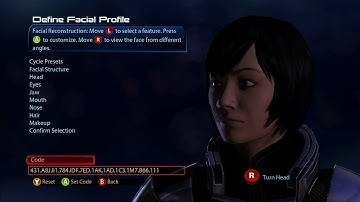 Mass Effect 3 Playable Customization Faces (FemShep) Version 1