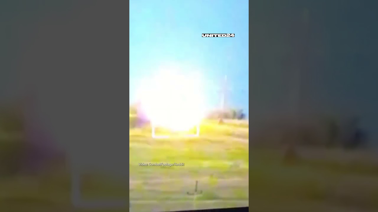 Ukrainian Stugna-P ATGM Crew Destroys a Russian AFV. Huge Explosion of Russian Armored Vehicle