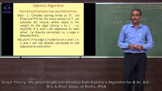 Mathematics - Graph Theory: Weighted Graph and Shortest Path Dijkstra's Algorithm Part - 1