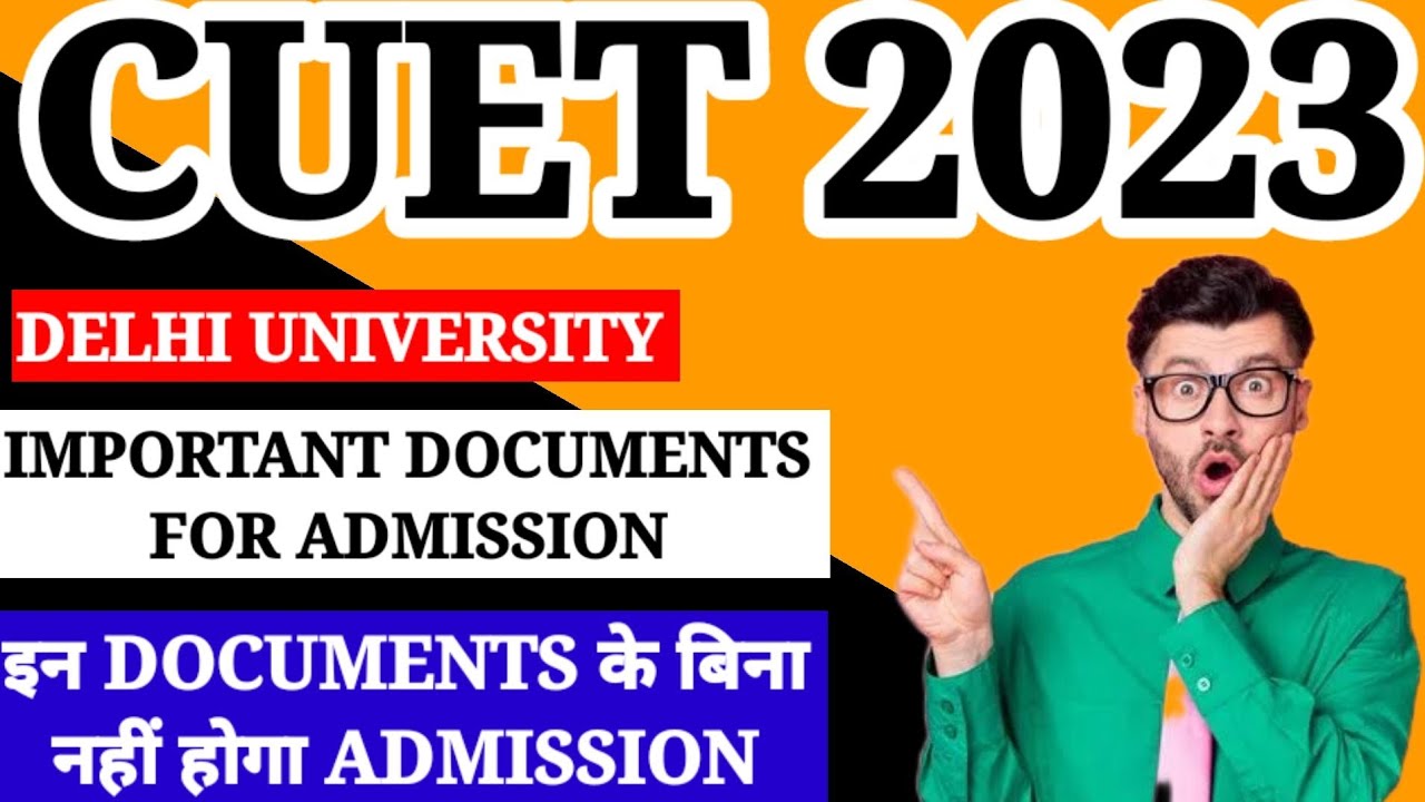 Delhi University (DU) Admission 2023 List of Documents Required //Neha Institute//