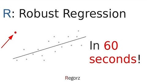 R: Robust Regression in 60 Seconds (R-Code, Output)