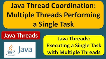 Java Thread Coordination: Multiple Threads Performing a Single Task | Java Threads