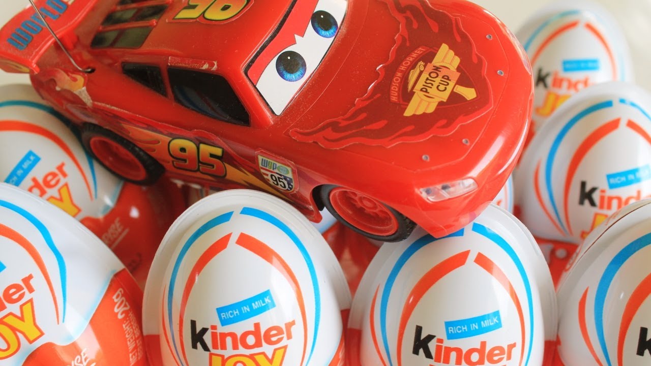 Kinder Surprise Cars 2 Lightning Mcqueen Kinder Joy Surprise Eggs Kids Toys  