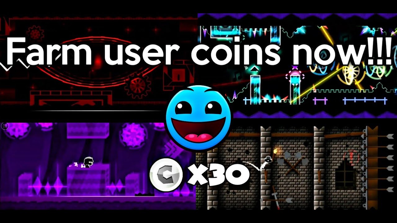 Farm user coins now!!! [Easy levels] | Geometry Dash - YouTube