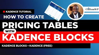 🔥[NEW TUTORIAL] How to Create Pricing Tables in WordPress with Kadence Blocks🔥 by CliftonWP 2,973 views 11 months ago 1 hour, 47 minutes