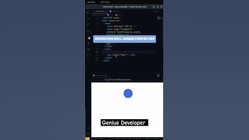 Bouncing ball animation in html css #shorts #youtubeshorts #coding #programming #html #csd