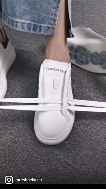 Cool way to tie Alexander McQueen sneakers 🔥 #rareshoelaces #shoelaces #shoesaddict