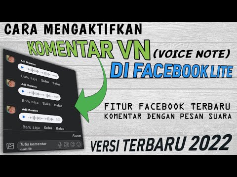 CARA MENGAKTIFKAN KOMENTAR PESAN SUARA / KOMENTAR VN DI FB