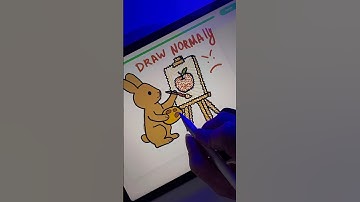 Is he right and I should draw “normally”?🤬😓App: Drawly#drawly #draw #howtodraw #bunny #artist