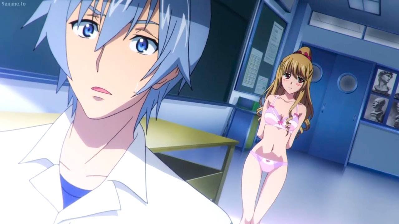 The more fanservice type of moments in Strike the Blood Part 3