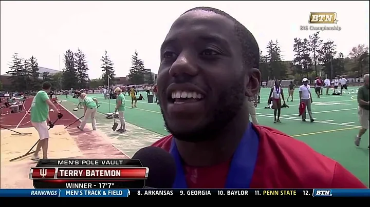 Terry Batemon Big Ten Pole Vault Champion