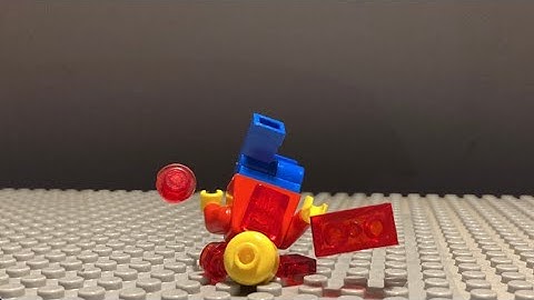 Lego man dies by making a backflip #lego #stopmotionanimation #stopmotion
