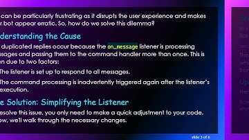 Resolving the on_message Cog Issue: Why Your Discord Bot Replies Twice