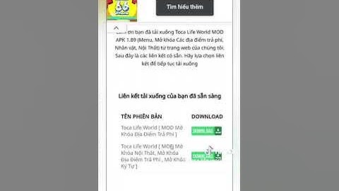 Hướng Dẫn Tải Toca Boca Mod Ở Điện Thoại Samsung | Cre :Toca.life.world_mod| Muội Muội Channel