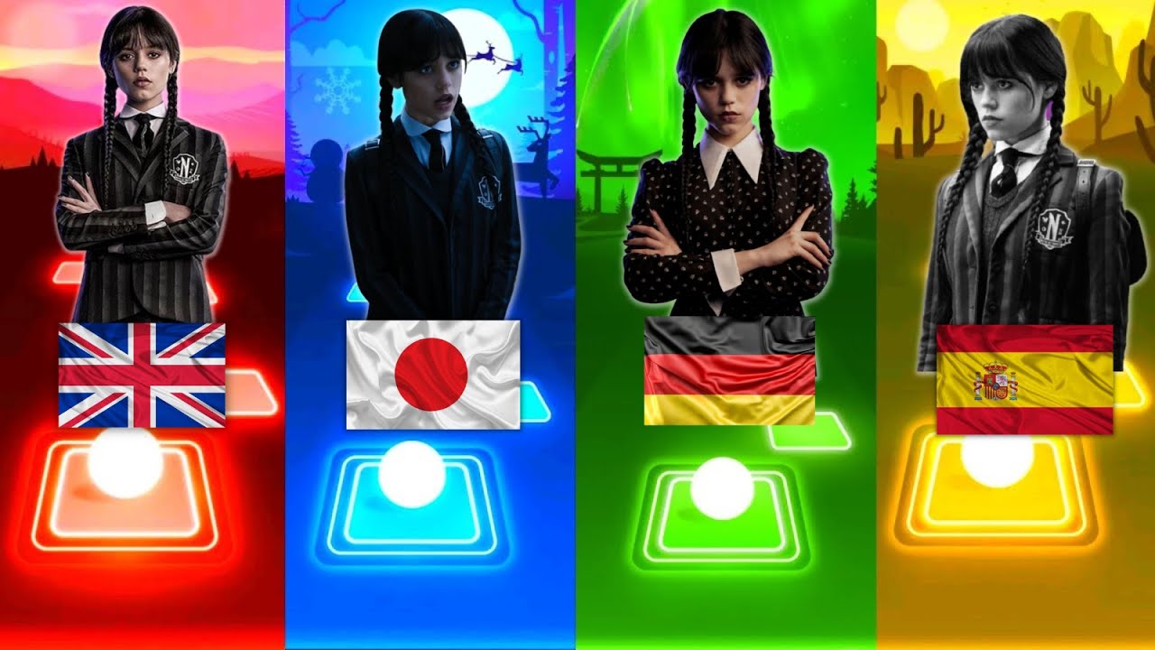 Bloody Mary Lady Gaga Wednesday vs Japan Vs Germanse Vs Spanish Tiles