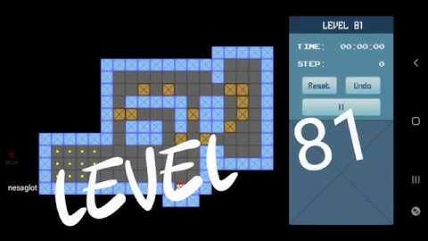 Classic Sokoban Level 81 | without UNDO | Solution 1 - 90