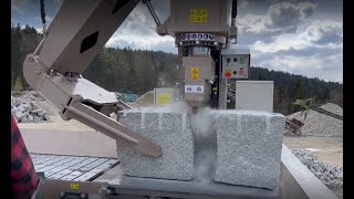 Building stone splitter - 150t - Granite blocks splitting