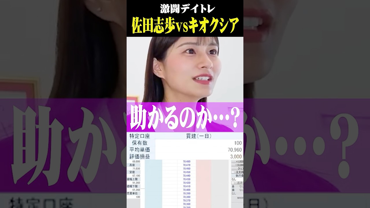 【激闘デイトレ】佐田志歩vsキオクシアHD【2026/7/3 】
