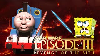 Thomas Vs Spongebob (‘Revenge of the Sith’ Mustafar battle parody)