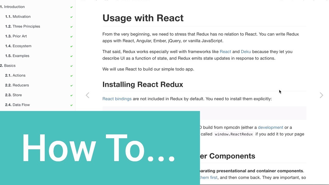 How to Use the react redux Package - YouTube