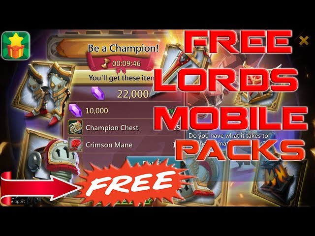 How To Get Free Lords Mobile Pack Youtube - game codes roblox gaming games lords