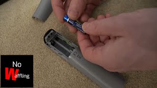 How to REPLACE BATTERIES on Sharp Soundbar Remote Controller - Beginners guide