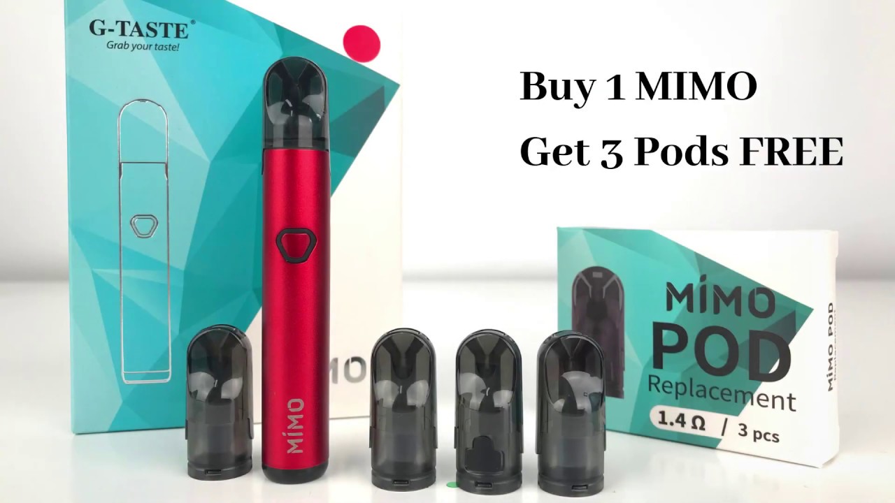Buy 1 Get 1 Free G Taste Mimo Pod Kit Get 1 Pack Of 1 4ohm Mimo Pod For Free 3 Pods Youtube