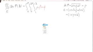 Multivariable calculus 4.7.2: An example of the divergence theorem